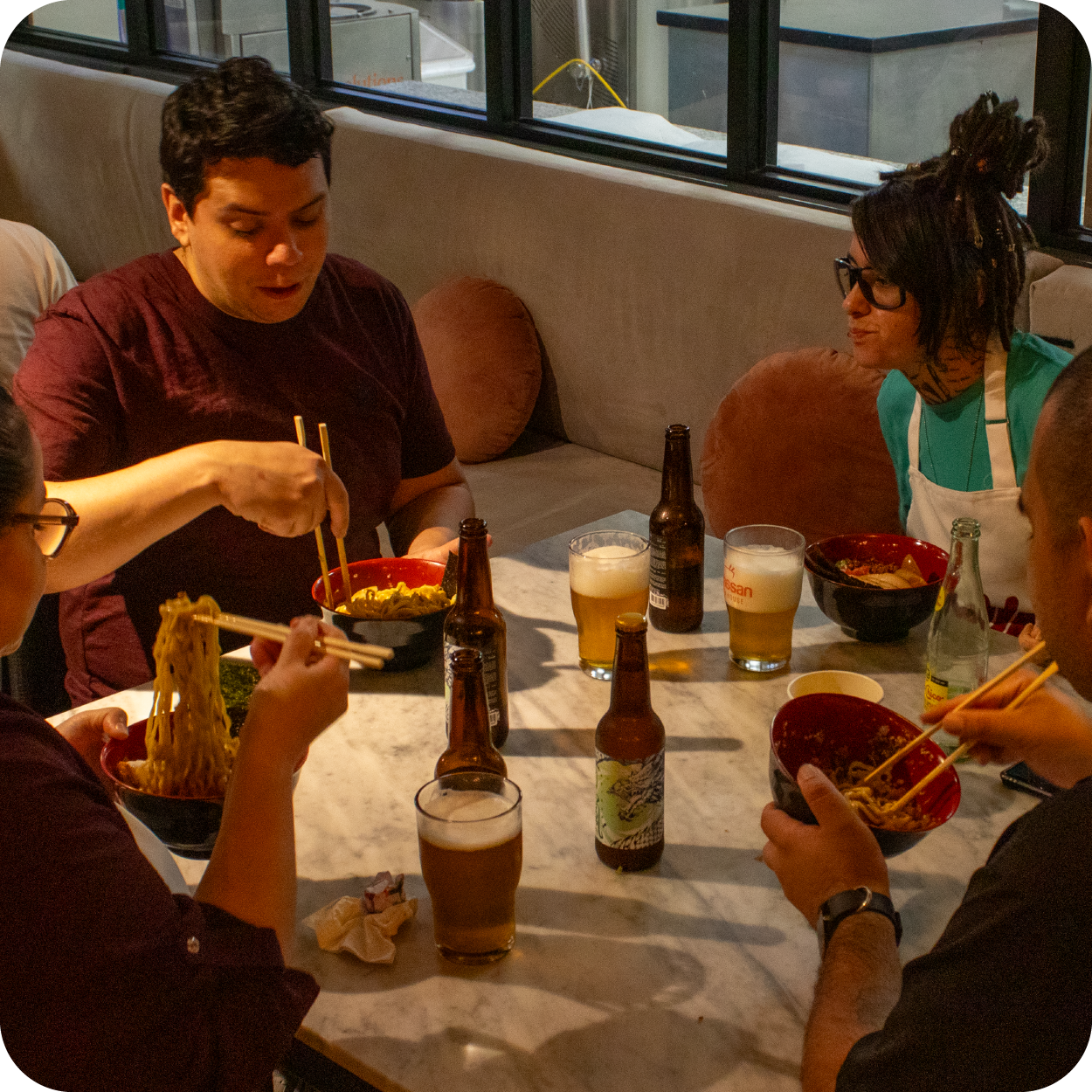 Fideos Ramen y Mazemen